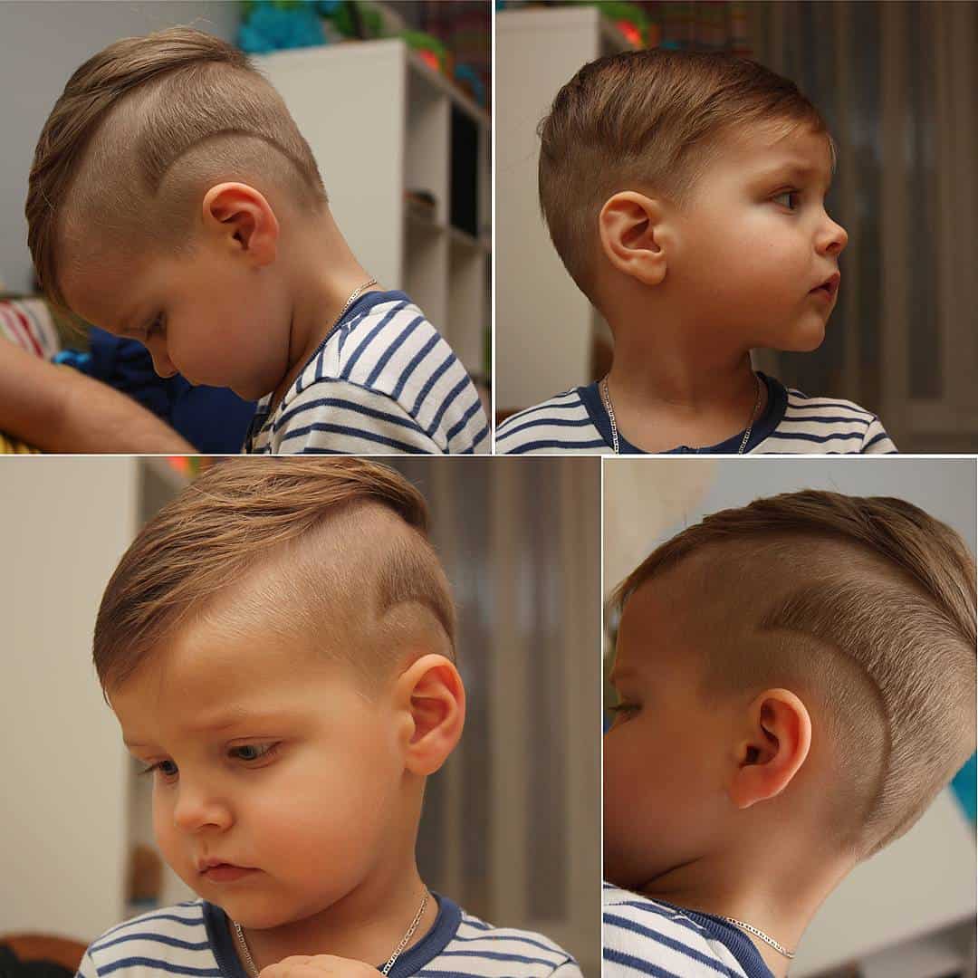 Fade Infant 1 Year Old Baby Boy Hairstyles  2.2 messy fringe + short