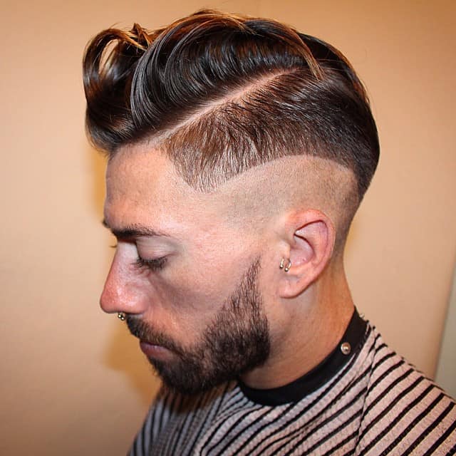 Messy High Top with Short Beard