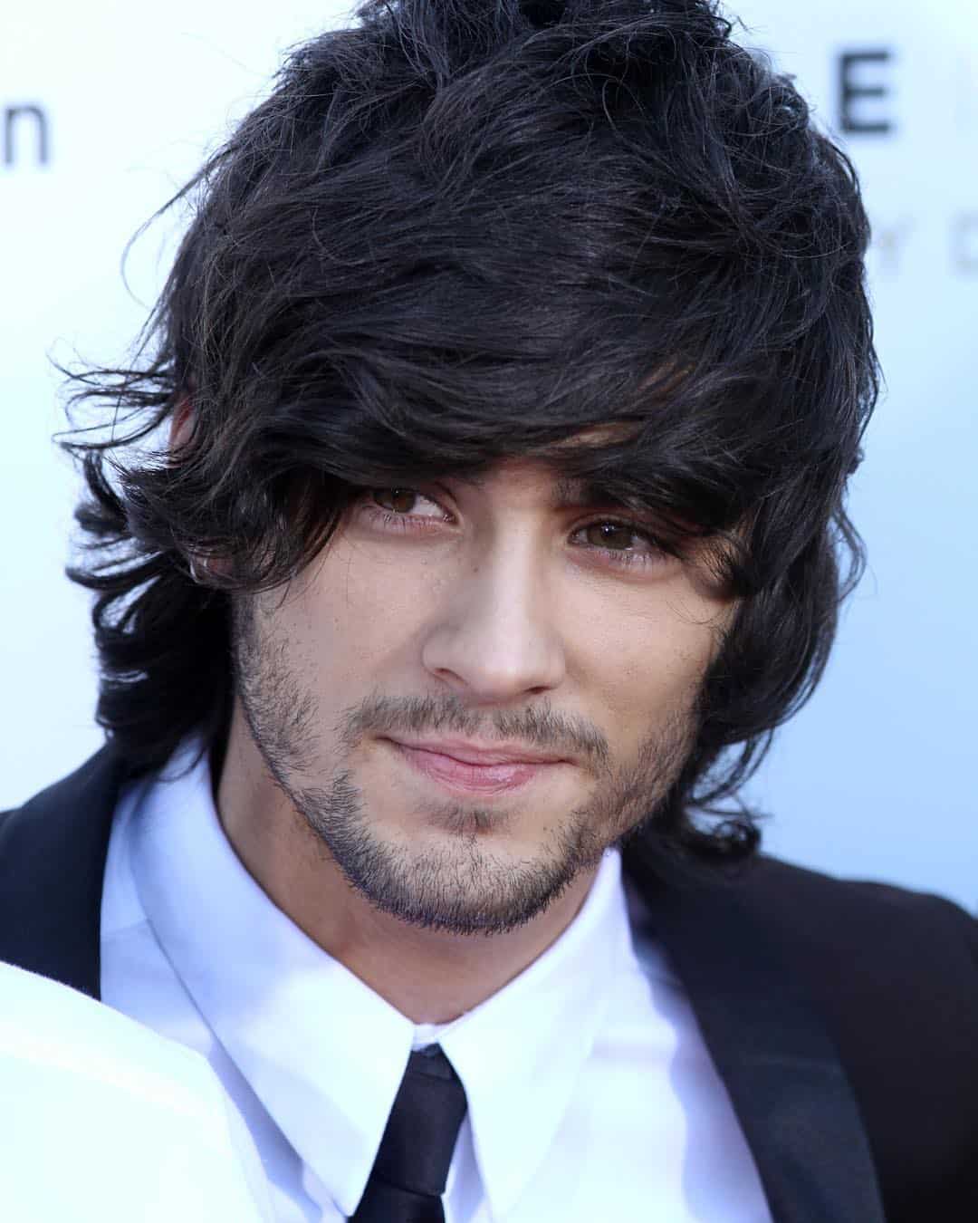 Zayn Malik Long Hair wearing All Black Suit  Zayn malik hairstyle Hairstyles  zayn Zayn malik beard