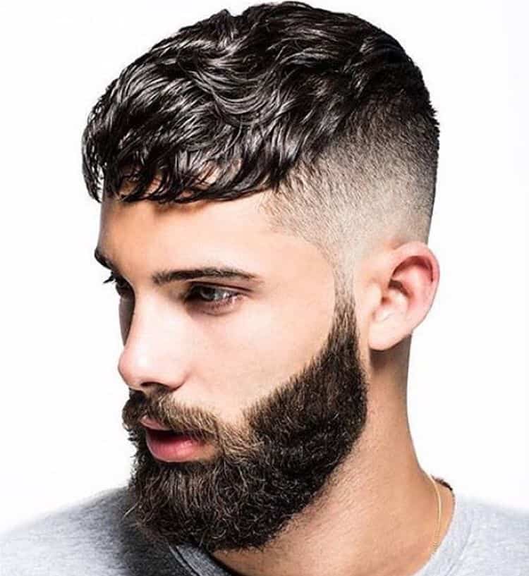 Wavy Bangs & Razor Fade Sides