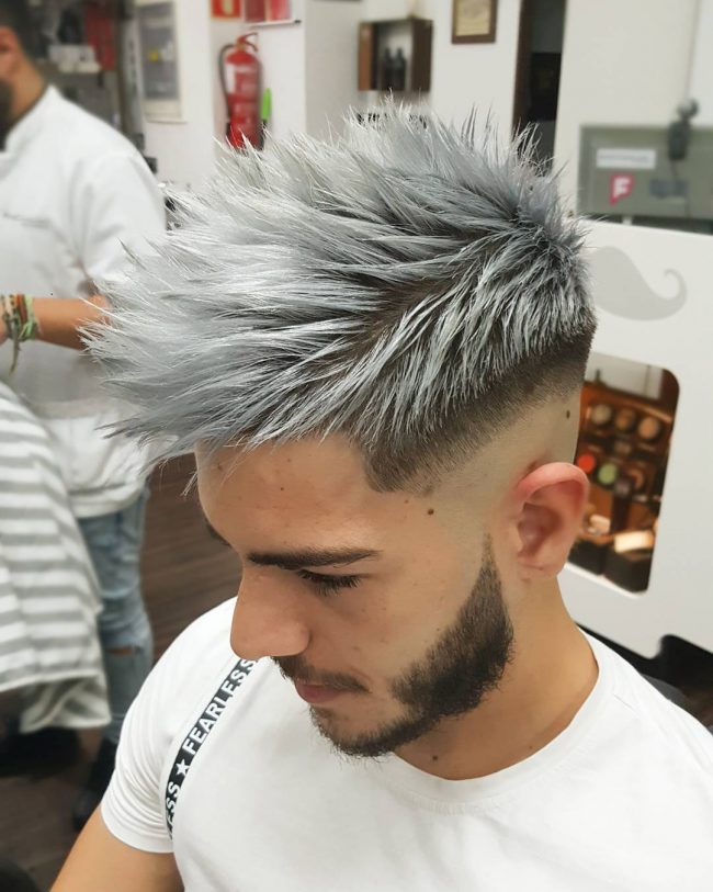 Grey Hair Dyed Guy