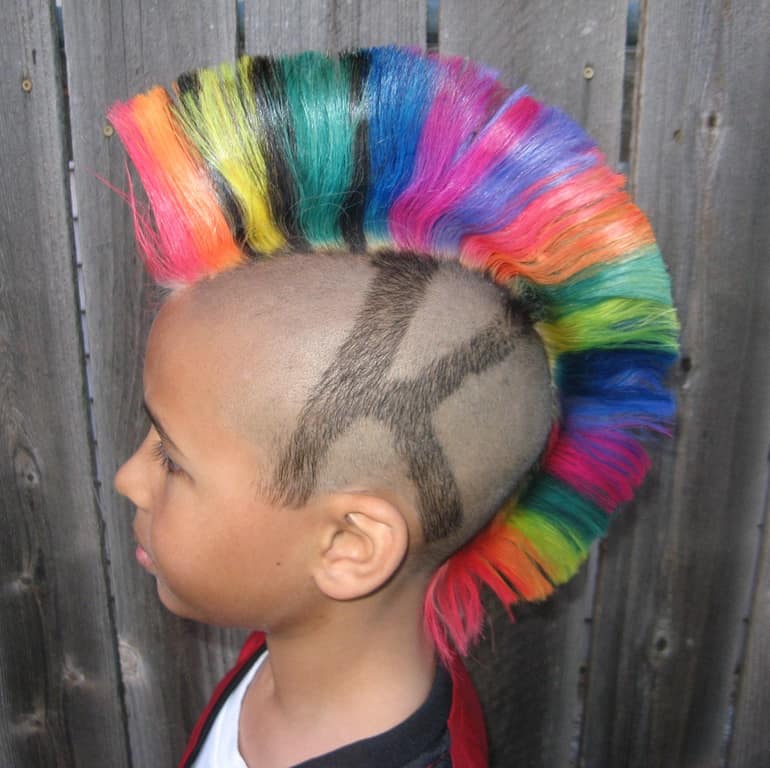 Rainbow Colored Hair