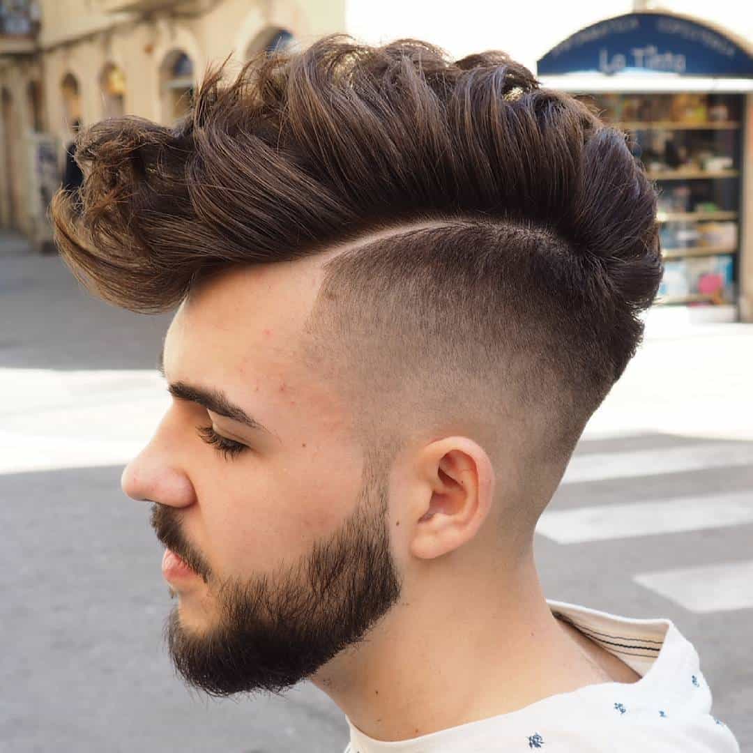 faux hawk fade