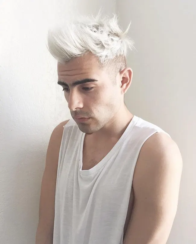 Bleached White with Quiff