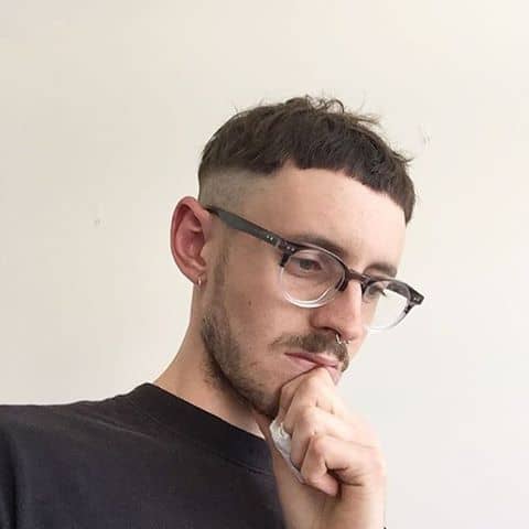 Close Cut Mushroom Style with Shaved Sides