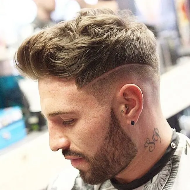 Drop Fade with Surgical Line