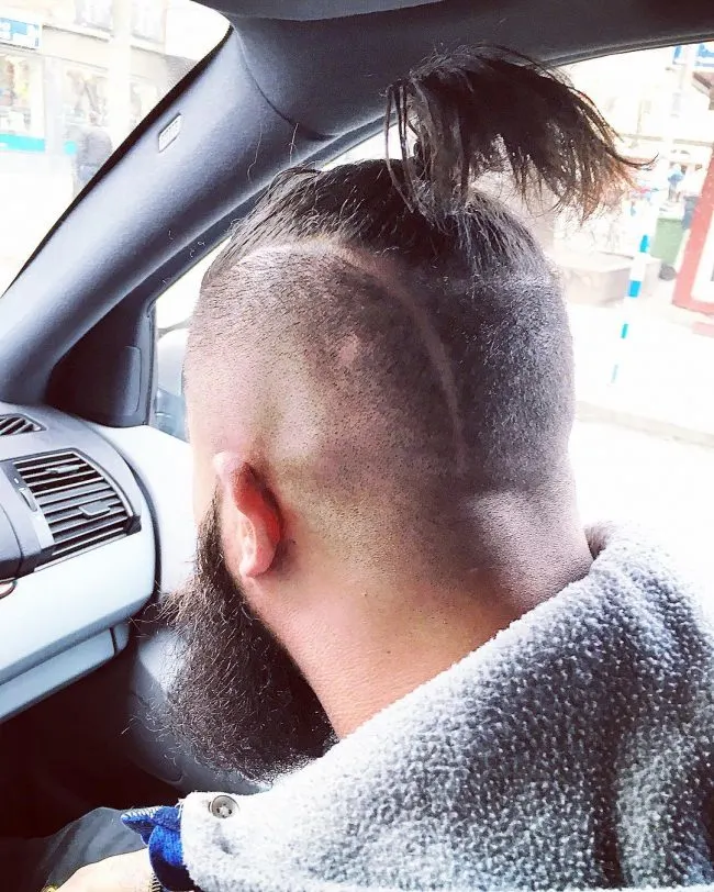 Spiky Top Knot with Undercut