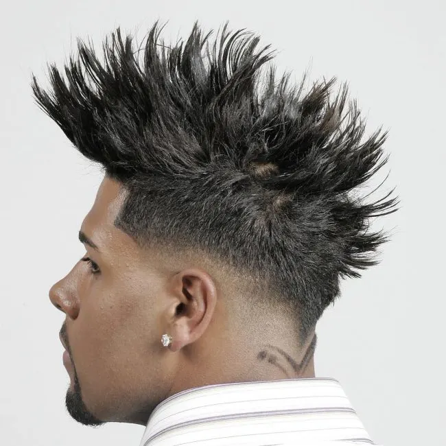 Spiky Top with Faded Sides