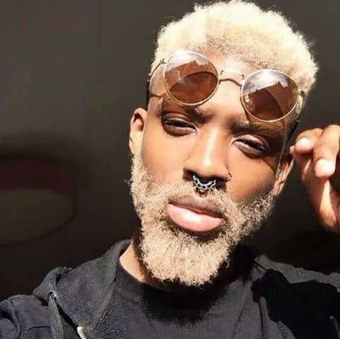 Blond Afro Beard