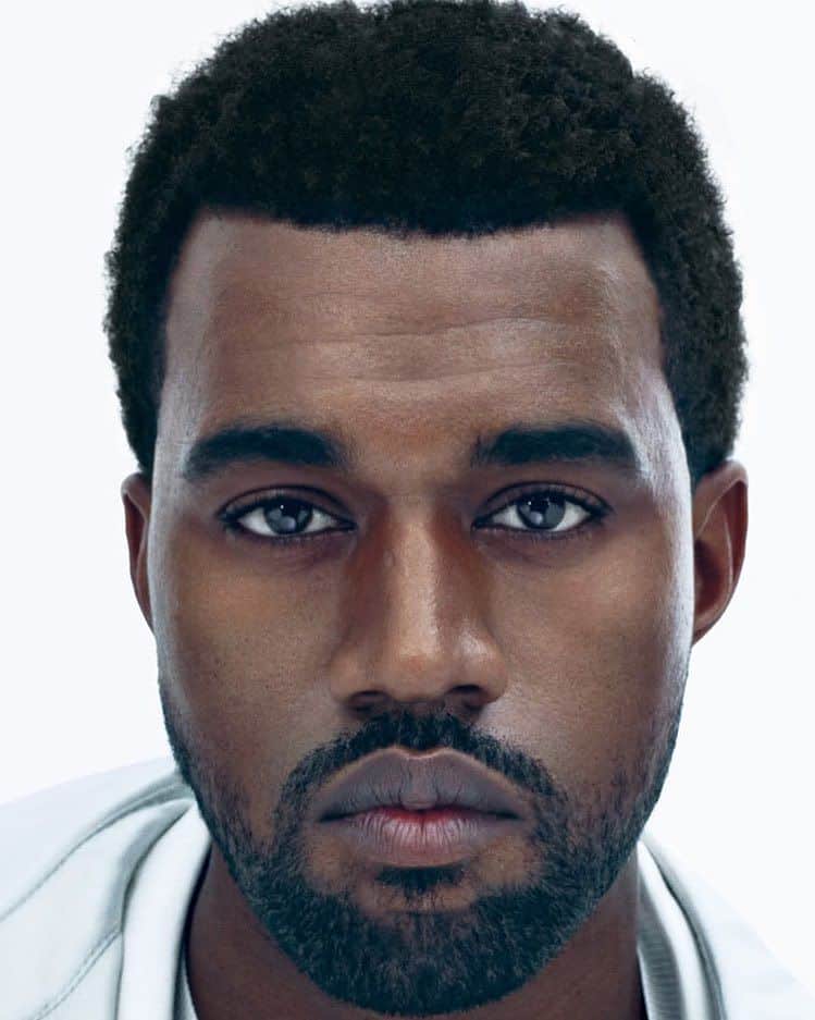 Kanye east. Cross eyed.