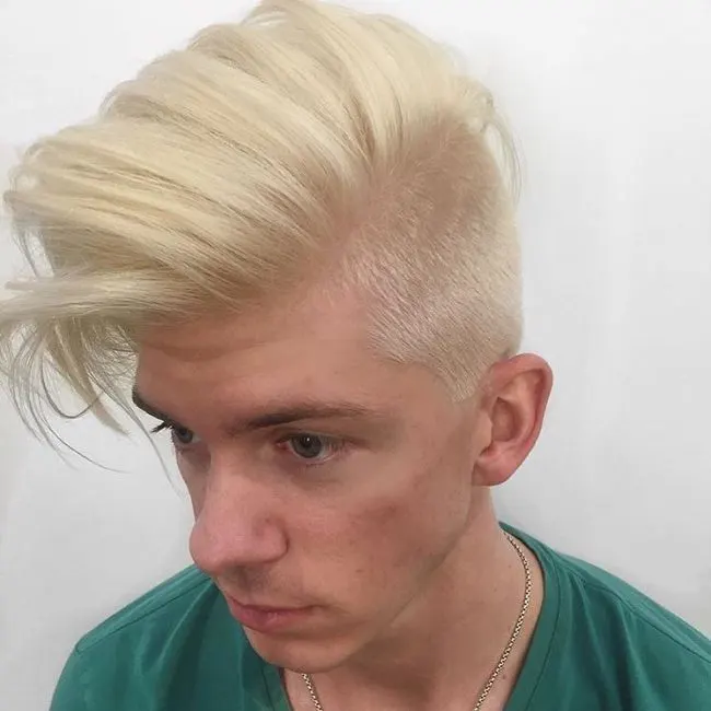 Full Yellow Blonde with Side Hawk
