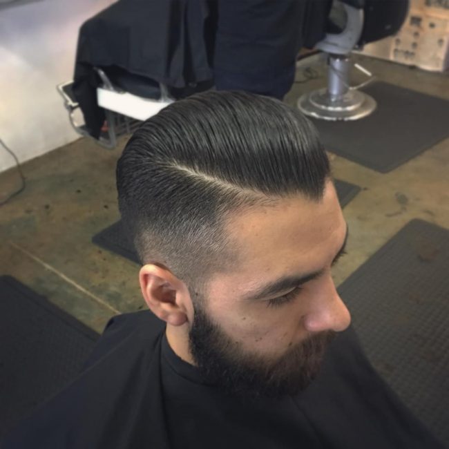 Pomade with High Fade