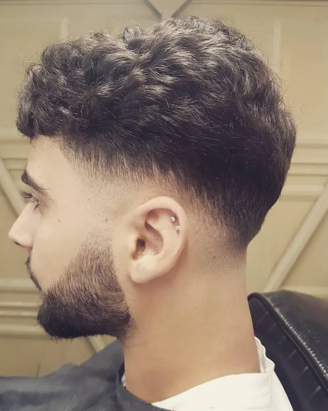 Thick Curls and Fade