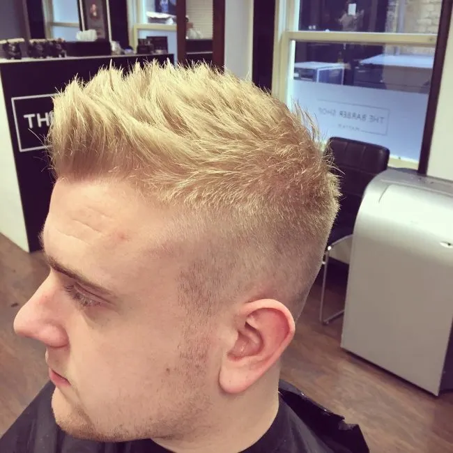 13 Faded Blonde Spikes