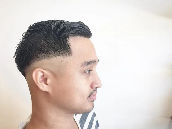 Side Sweep with Low Skin Fade