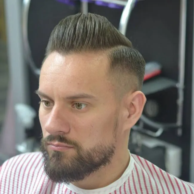 Clipper Cut Pomp with Tapered Sides