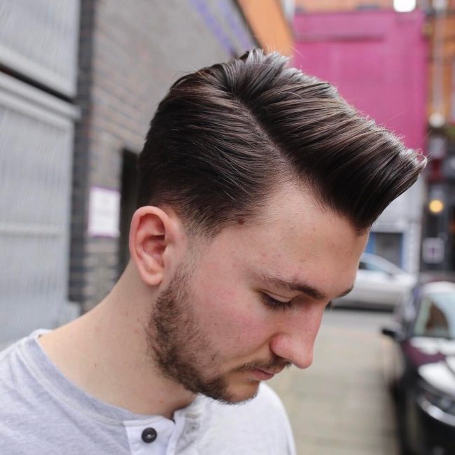 Image result for Tapered Sides + Messy Comb-over men long hair