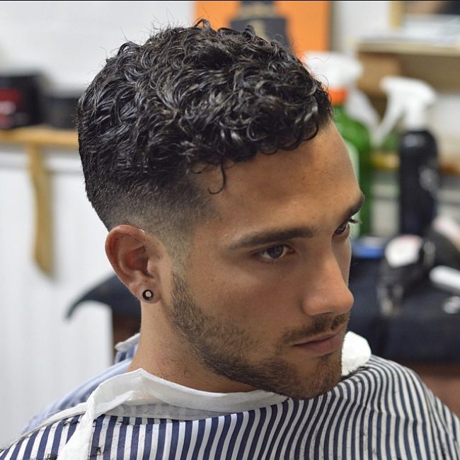 Curly Low Razor Fade