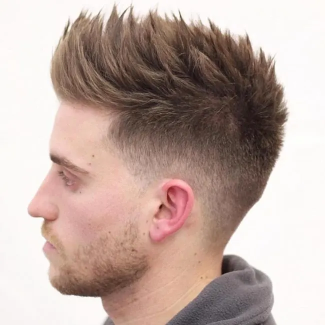 Faded Sides And Spiked Pompadour
