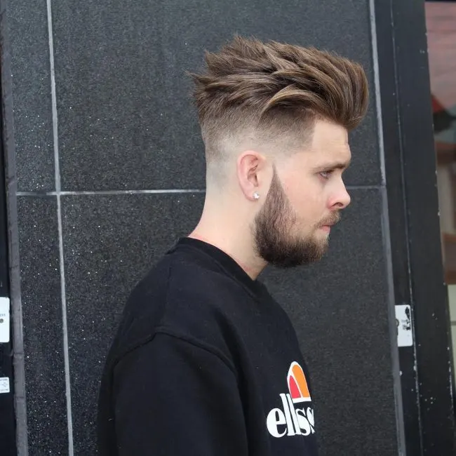 Messy Top with Sharp Fade
