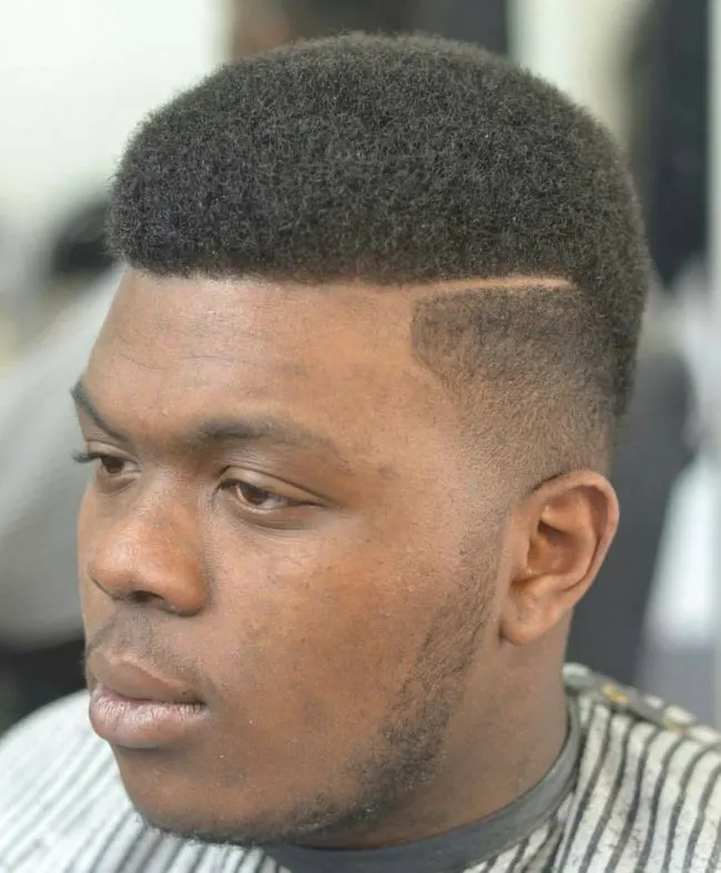 Neat Afro Textured Hair with Smooth Fade