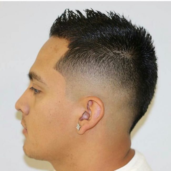 Short Fancy Mohawk with a Sharp Fade