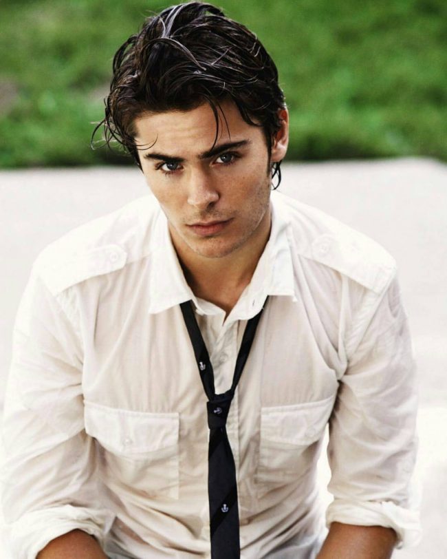 Zac Efron messy spiky hairstyle photo. | Mens hairstyles short, Zac efron  hair, Mens hairstyles