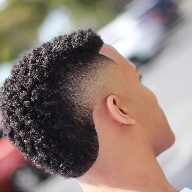 Sweet Curls with Shaves Sides