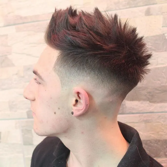 Textured Locks with a Drop Fade