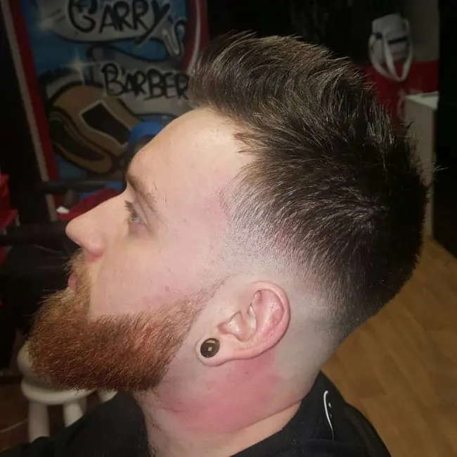 Upswept Spikes and Skin Fade