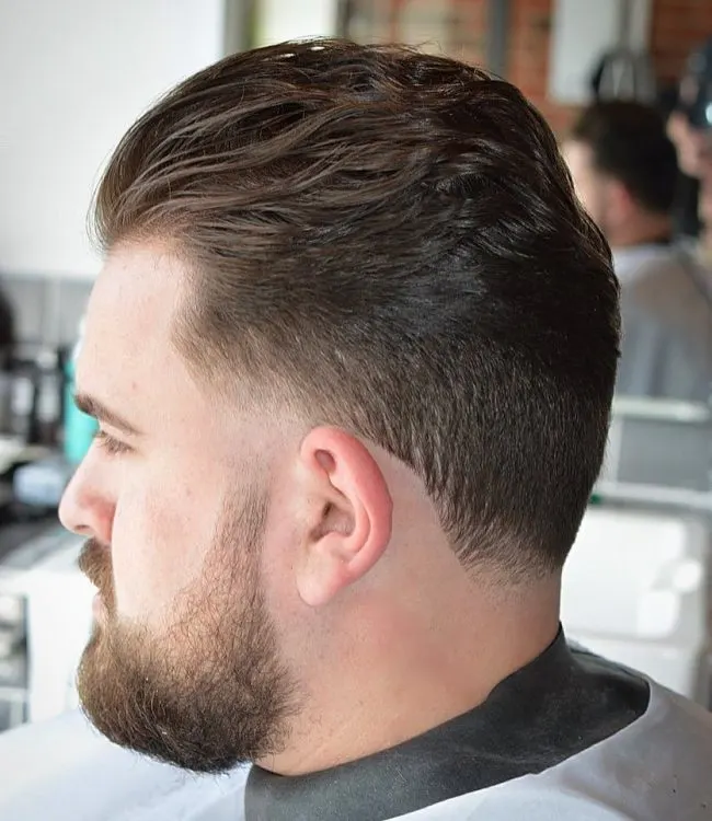 Wavy Slick Back and Tapering