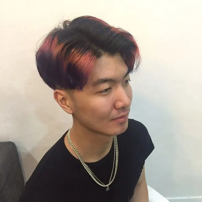 Stylish Colored Combover