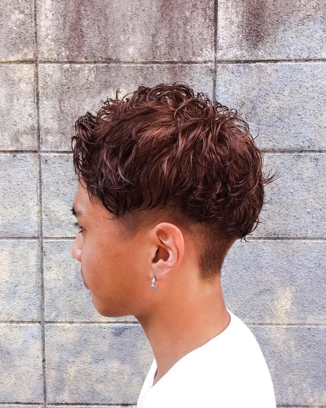 25 Perm Curls with a Fade