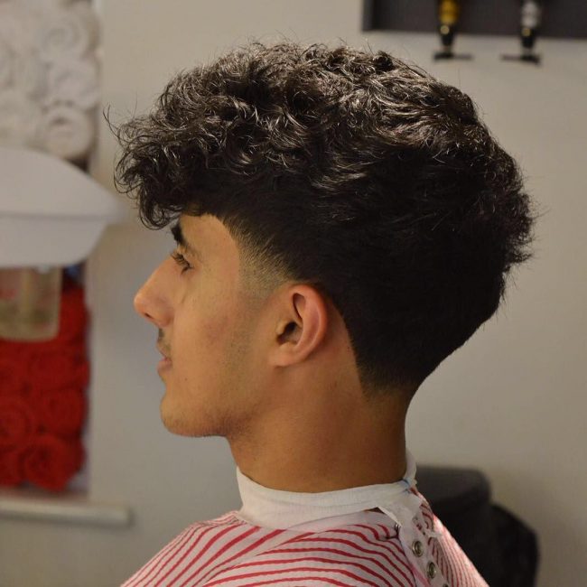 38 Full and Wavy Locks with a Fade Line Up
