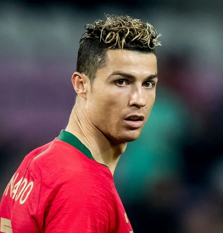 Cristiano Ronaldo's highlighted Hairstyle