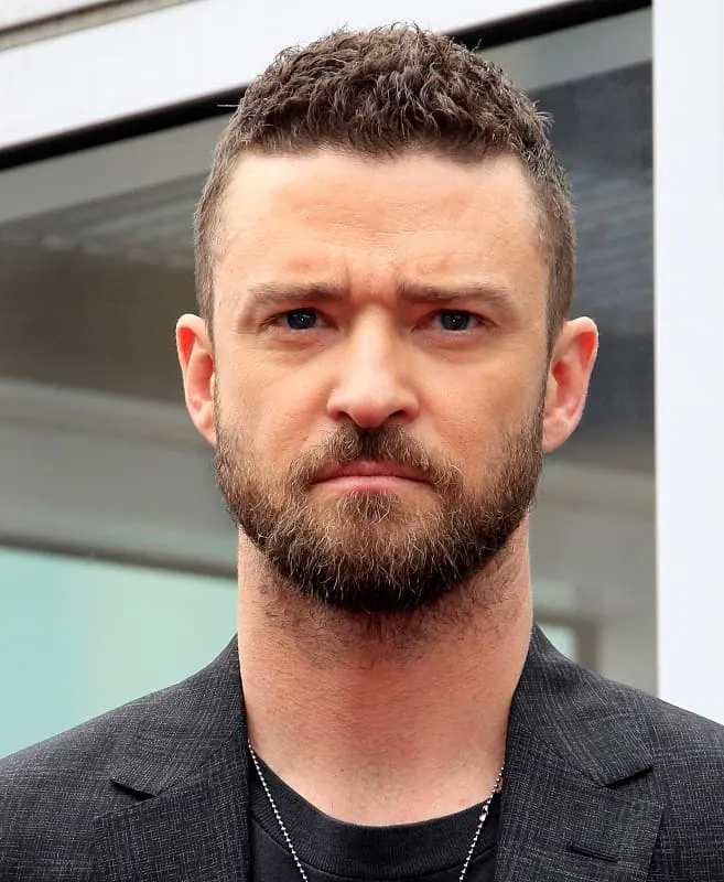 Justin Timberlake with Short Curly Hair
