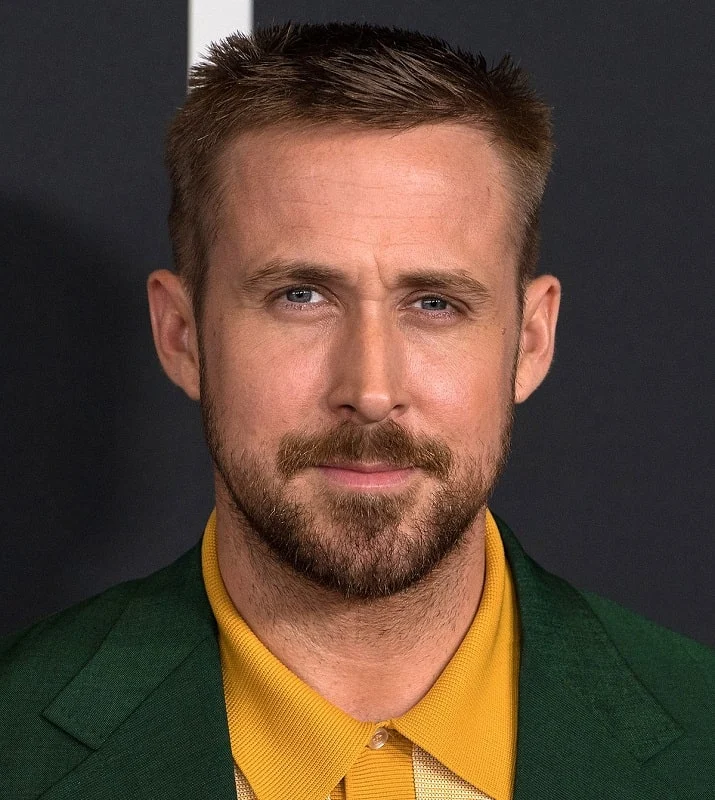 Ryan Gosling with Short Spiky Haircut