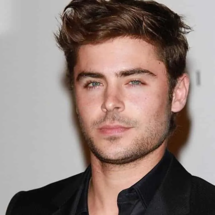Zac Efron with Comb Over Hair