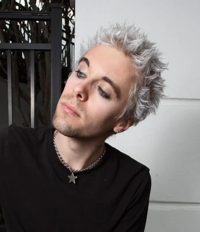 punk guy with bleached hair