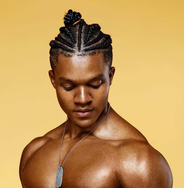 black men braid styles