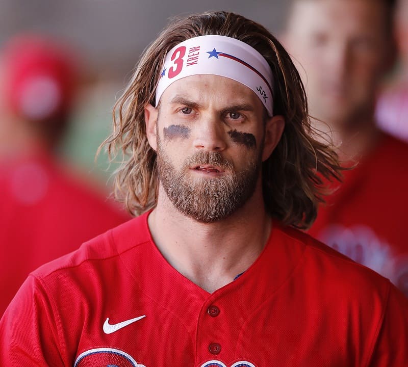 bryce harper met lang haar