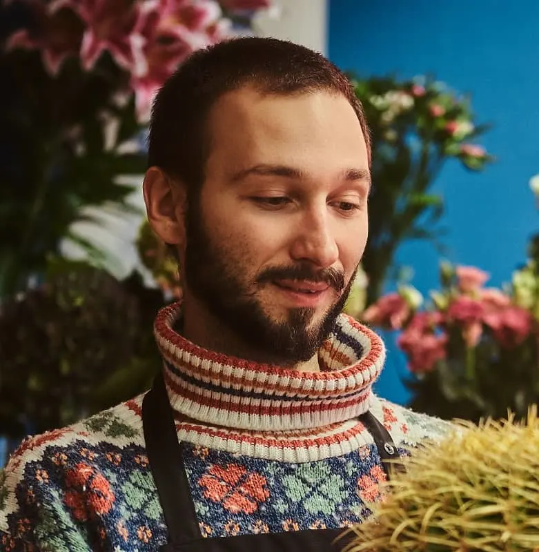 long buzz cut for guys