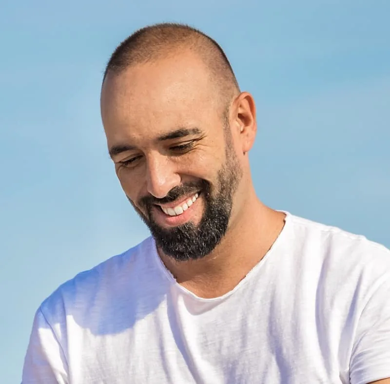 buzz cut with beard