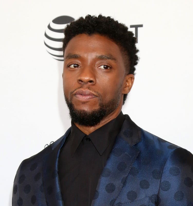 celebrity with short hair - Chadwick Boseman