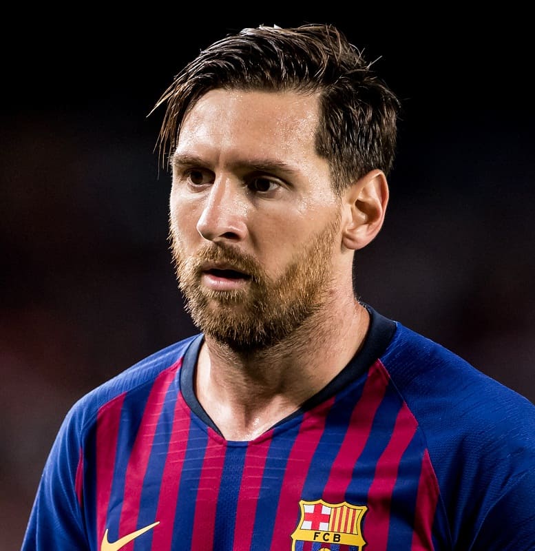 peinado corto de la celebridad - Lionel Messi