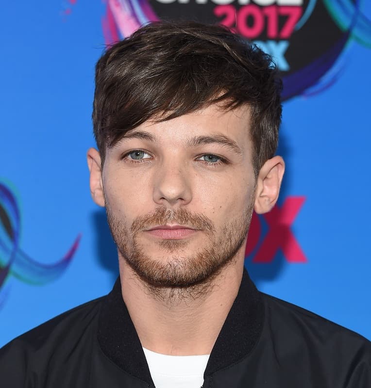 celebrity with short hair - Louis Tomlinson