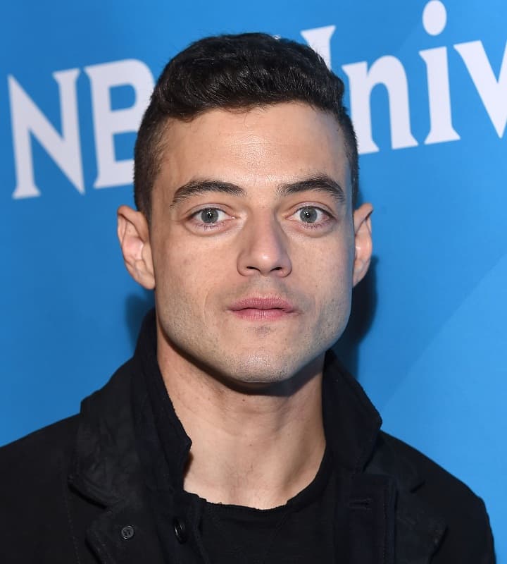 celebrity with short hair - Rami Malek