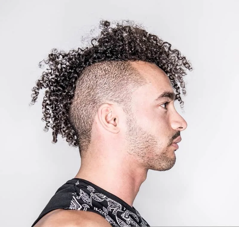 curly mohawk for guys