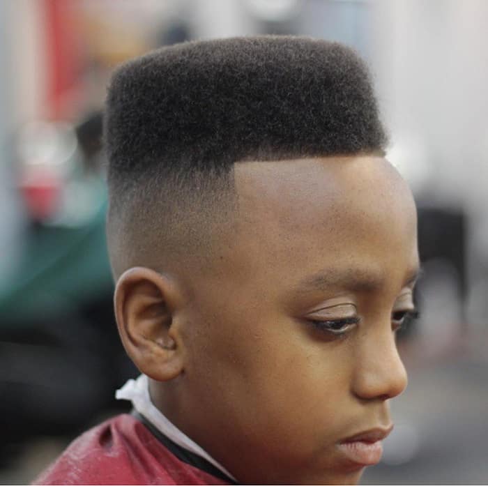 flat top haircut with mid fade