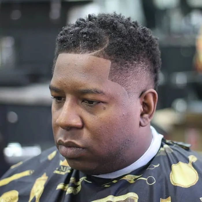 curly haircut for man with fat face 